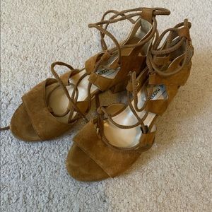 Steve Madden lace up sandals with a wedge